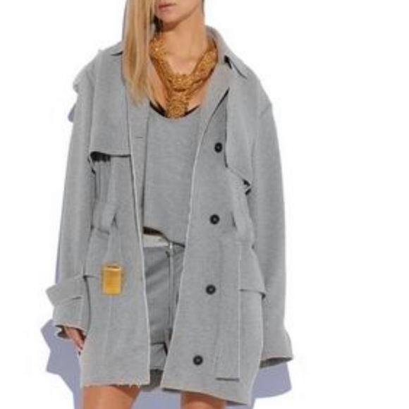 Tom Ford Gray belted Trench Coat for Women - Picture 1 of 16
